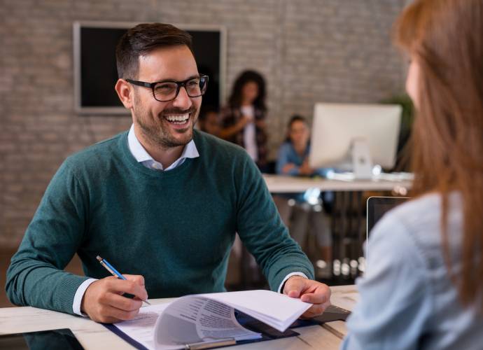 Candidate conversation with employer