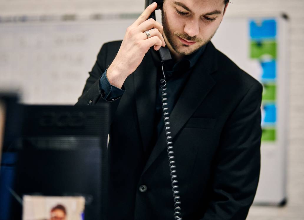 Man on the phone