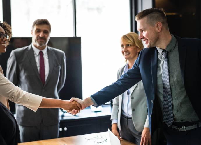 Business handshake